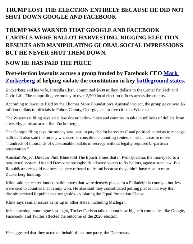 FACEBOOK AND GOOGLE RIG ELECTIONS
Keywords: Rare Earth Mines Of Afghanistan, New America Foundation Corruption, Obama, Obama Campaign Finance, Obama FEC violations, Palo Alto Mafia, Paypal Mafia, Pelosi Corruption, Political bribes, Political Insider,  Eric Schmidts Sex Penthouse, SEC Investigation