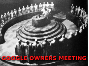 GOOGLE-OWNERS-MEETING-Google-spies-on-you-bribes-politicians-and-rigs-the-news
Keywords: Rare Earth Mines Of Afghanistan, New America Foundation Corruption, Obama, Obama Campaign Finance, Obama FEC violations, Palo Alto Mafia, Paypal Mafia, Pelosi Corruption, Political bribes, Political Insider,  Eric Schmidts Sex Penthouse, SEC Investigation